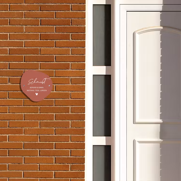 Terracotta - Sierlijk Naambord Organisch middel -sfeer3