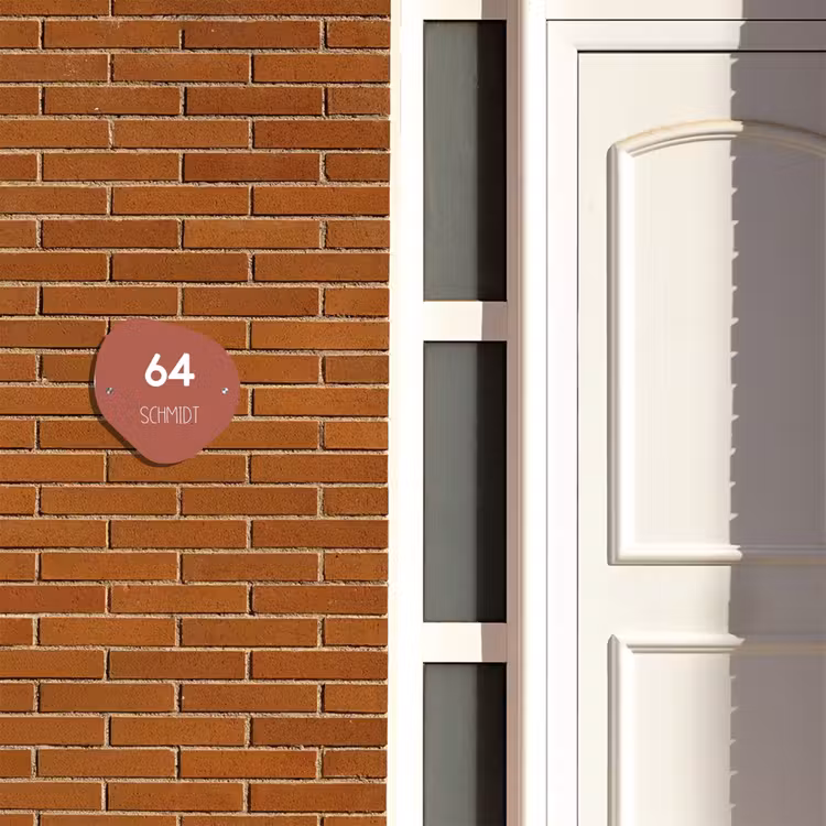 Terracotta - Modern Naambord Organisch middel -sfeer3