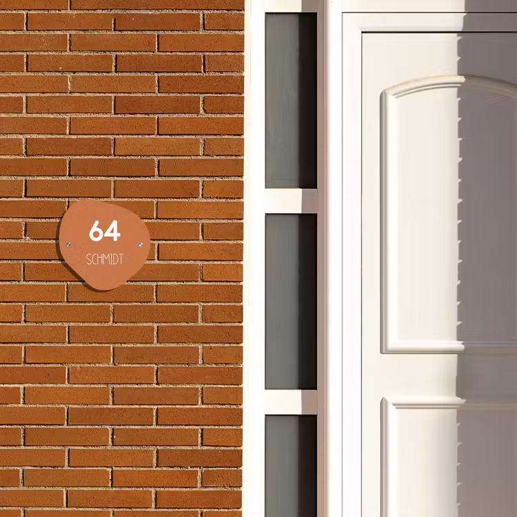 Terracotta - Modern Naambord Organisch middel -sfeer3
