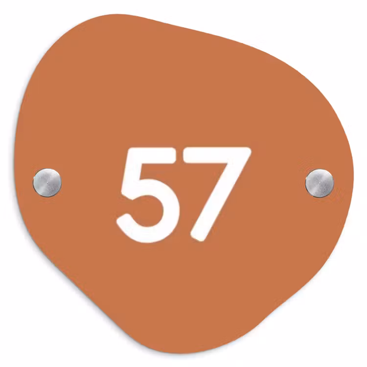 Terracotta - Traditioneel Naambord Organisch middel -3d