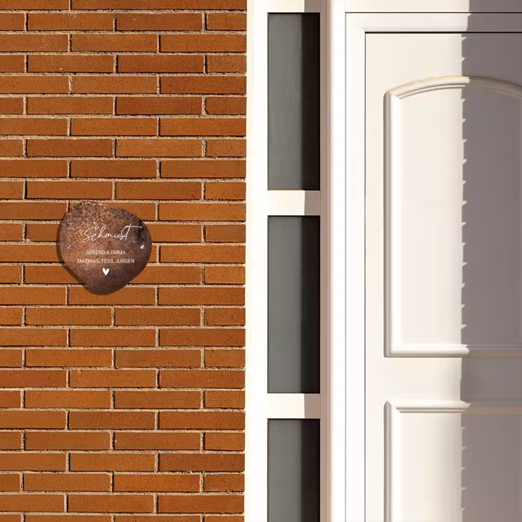 Verweerd metaal - Sierlijk Naambord Organisch middel -sfeer3