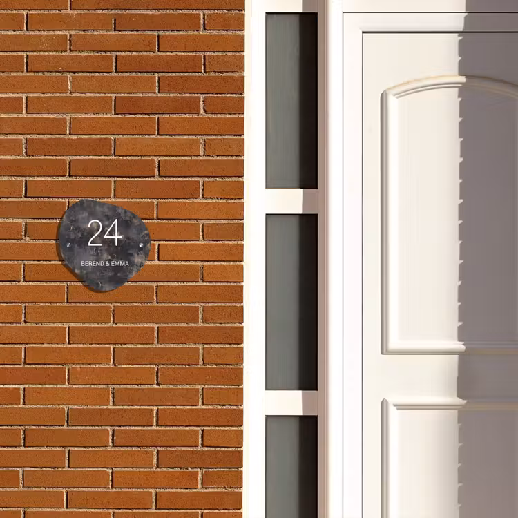 Verweerd metaal - Klassiek Naambord Organisch middel -sfeer3