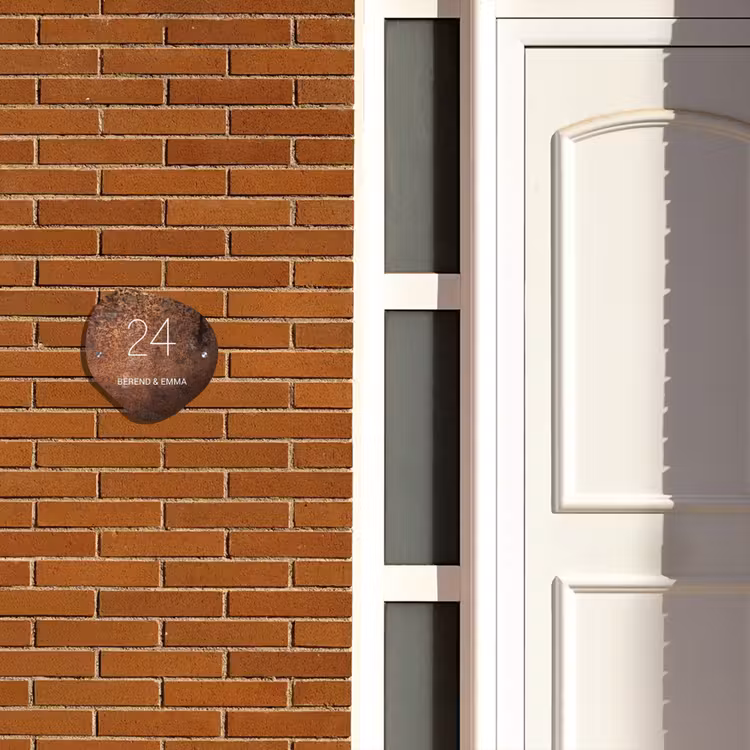 Verweerd metaal - Klassiek Naambord Organisch middel -sfeer3