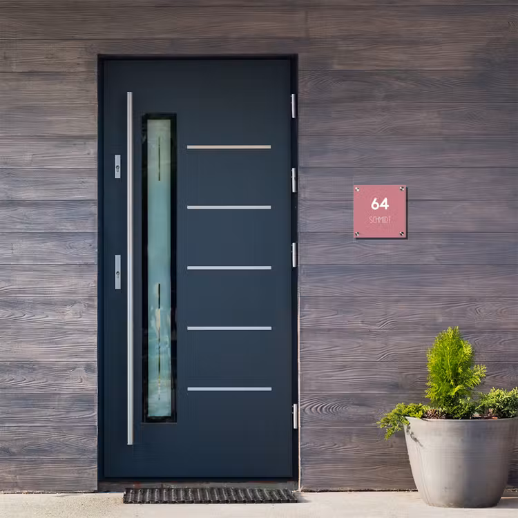 Oudroze - Modern Naambord Vierkant klein -sfeer11-XS