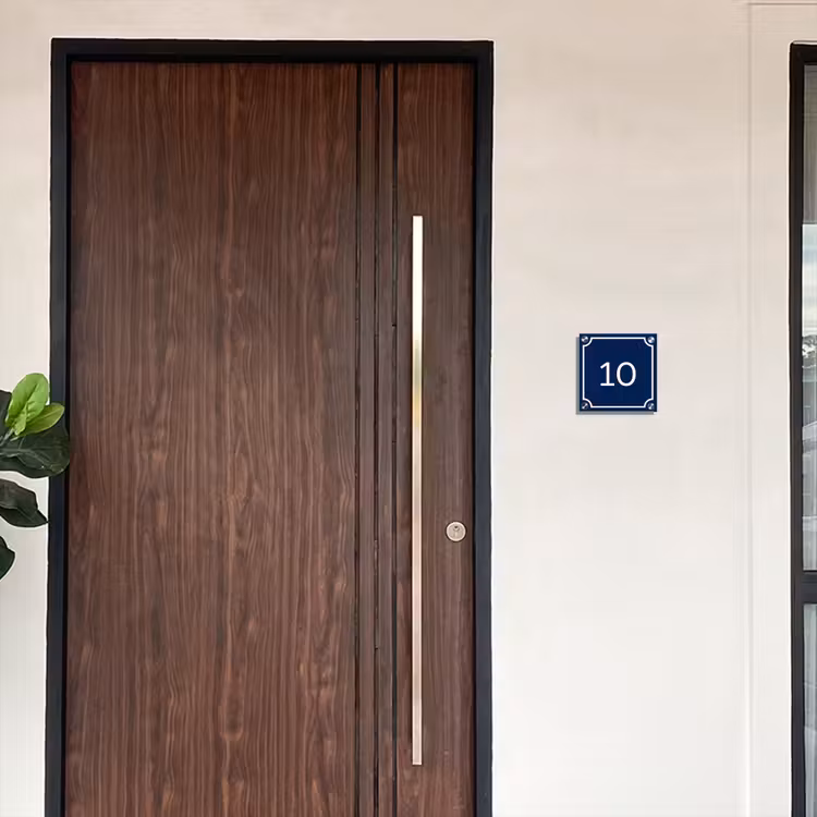 Blauw - Kader - Regulier Naambord Vierkant klein -sfeer10-XS