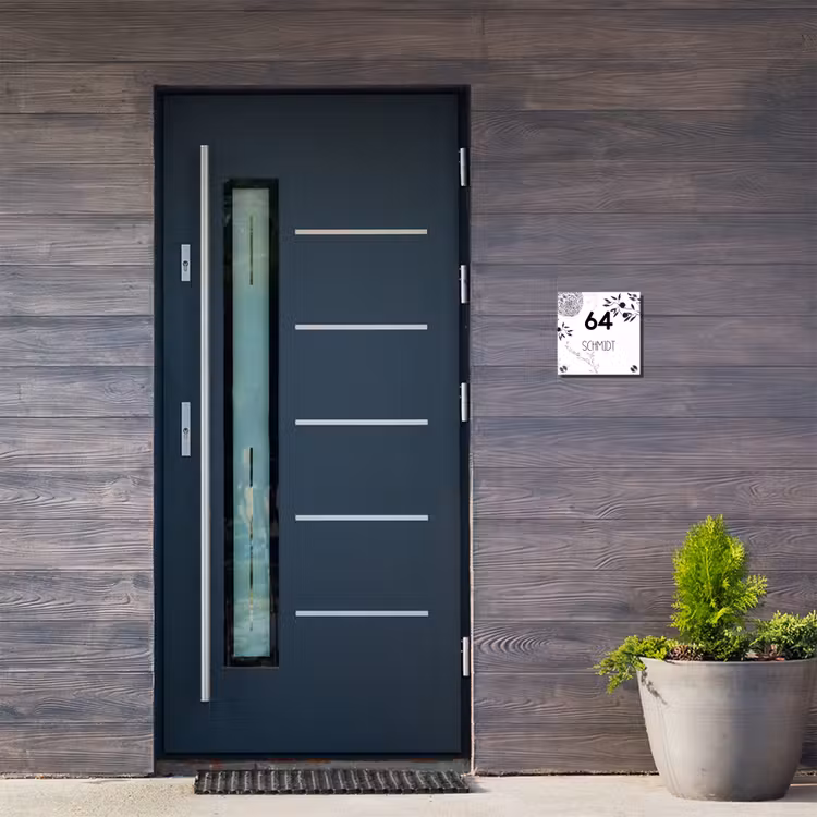 Botanisch - Modern Naambord Vierkant klein -sfeer11-XS