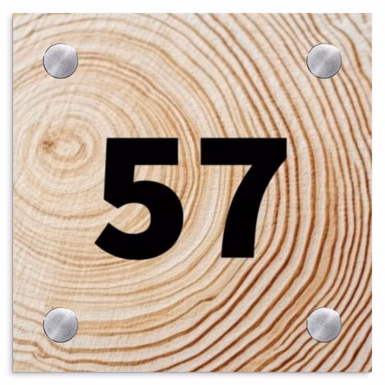 Holzmaserung - Traditionell Naambord Vierkant klein -3d