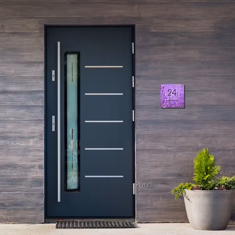 Lavendel - Klassiek Naambord Vierkant klein -sfeer11-XS