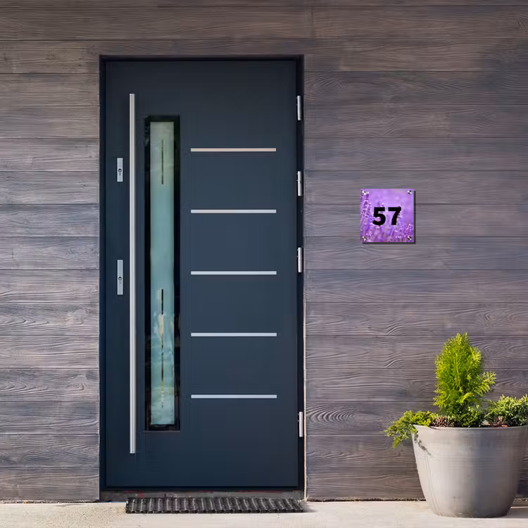 Lavendel - Traditioneel Naambord Vierkant klein -sfeer11-XS