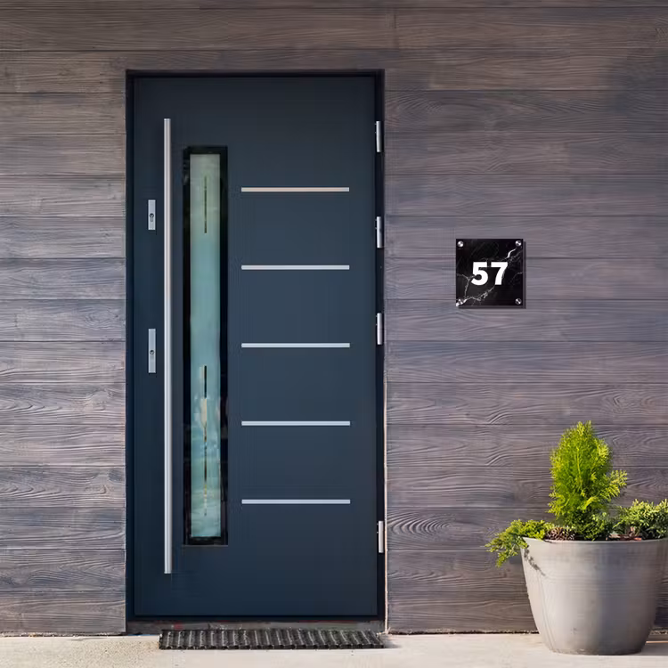 Marmer - Traditioneel Naambord Vierkant klein -sfeer11-XS