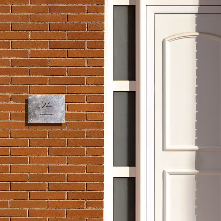 Beton - Klassiek Naambord Rechthoek middel -sfeer3-rechthoek-S