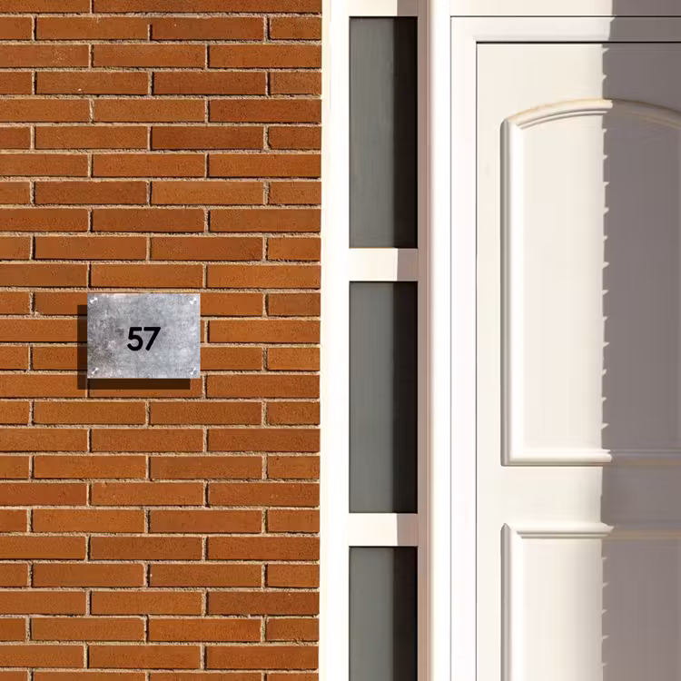 Beton - Traditioneel Naambord Rechthoek middel -sfeer3-rechthoek-S