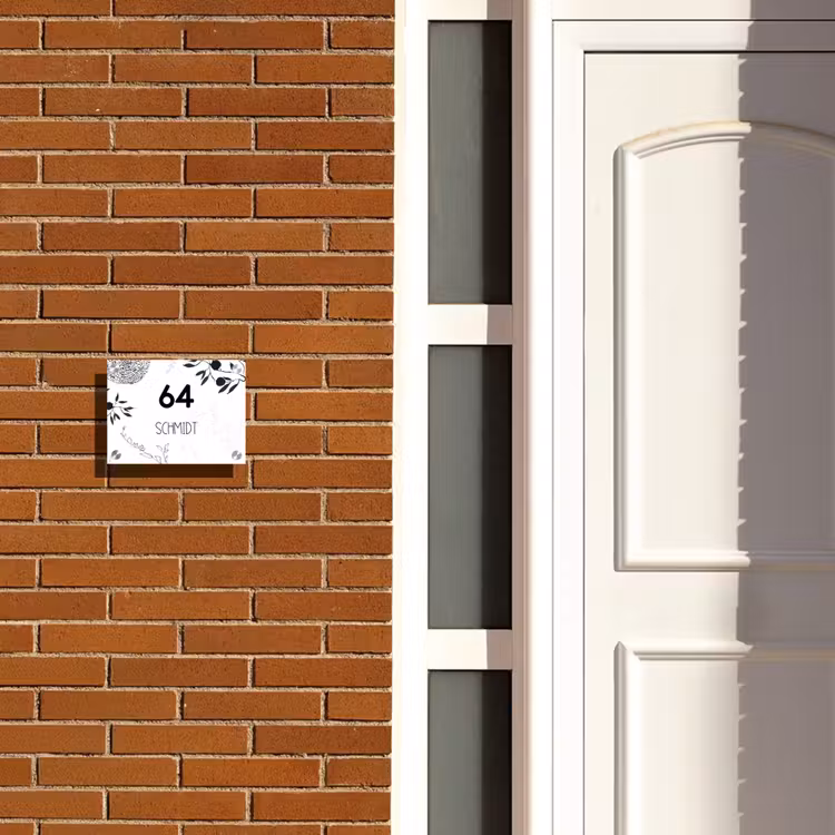 Botanisch - Modern Naambord Rechthoek middel -sfeer3-rechthoek-S