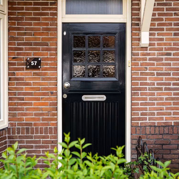Bruine vlakken - Traditioneel Naambord Rechthoek middel -sfeer4-rechthoek-S
