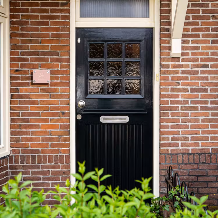 Effen roze - Klassiek Naambord Rechthoek middel -sfeer4-rechthoek-S