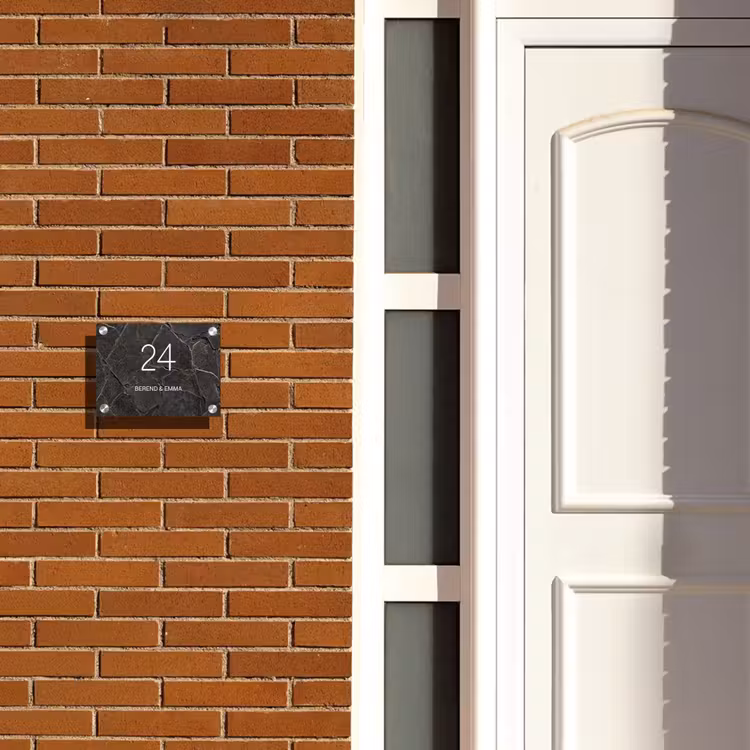 Gebarsten steen - Klassiek Naambord Rechthoek middel -sfeer3-rechthoek-S