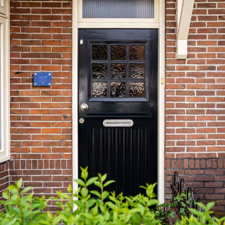 Kobaltblauw - Sierlijk Naambord Rechthoek middel -sfeer4-rechthoek-S