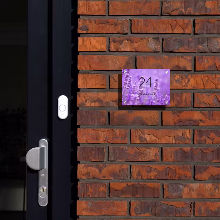 Lavendel - Klassiek Naambord Rechthoek middel -sfeer1-rechthoek-S