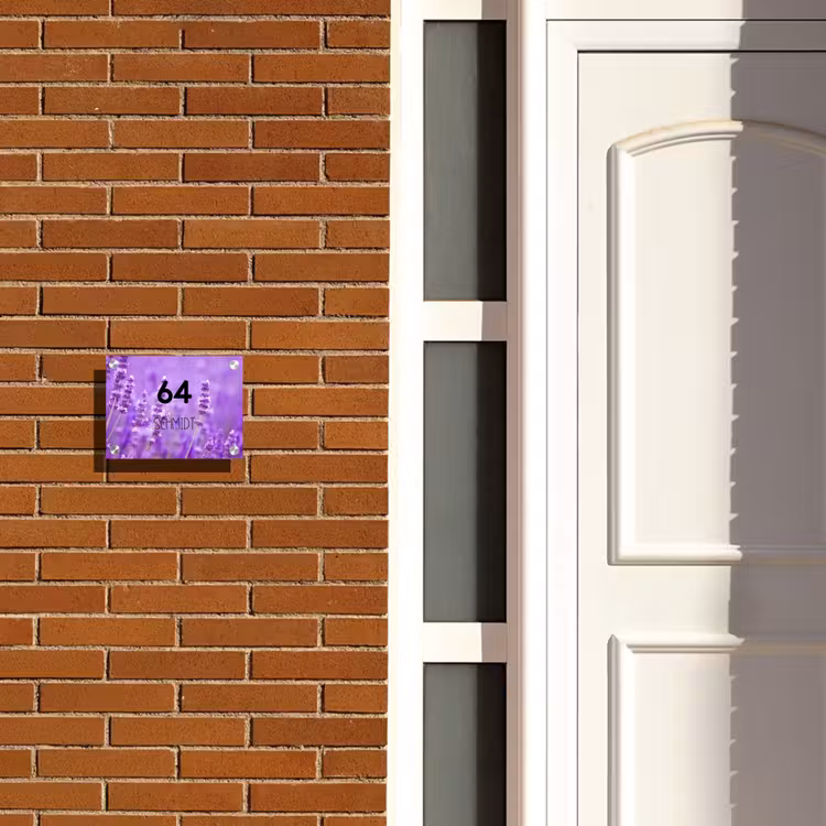 Lavendel - Modern Naambord Rechthoek middel -sfeer3-rechthoek-S