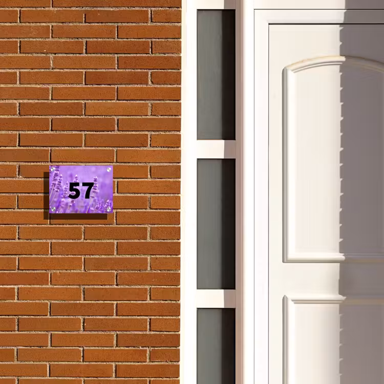 Lavendel - Traditioneel Naambord Rechthoek middel -sfeer3-rechthoek-S
