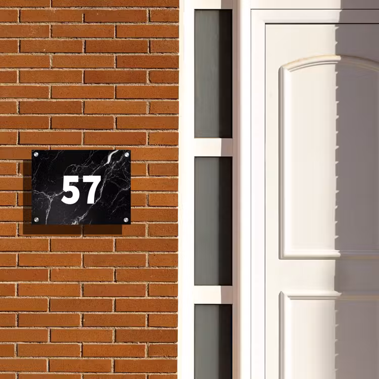 Marmer - Traditioneel Naambord Rechthoek groot -sfeer3-rechthoek-M