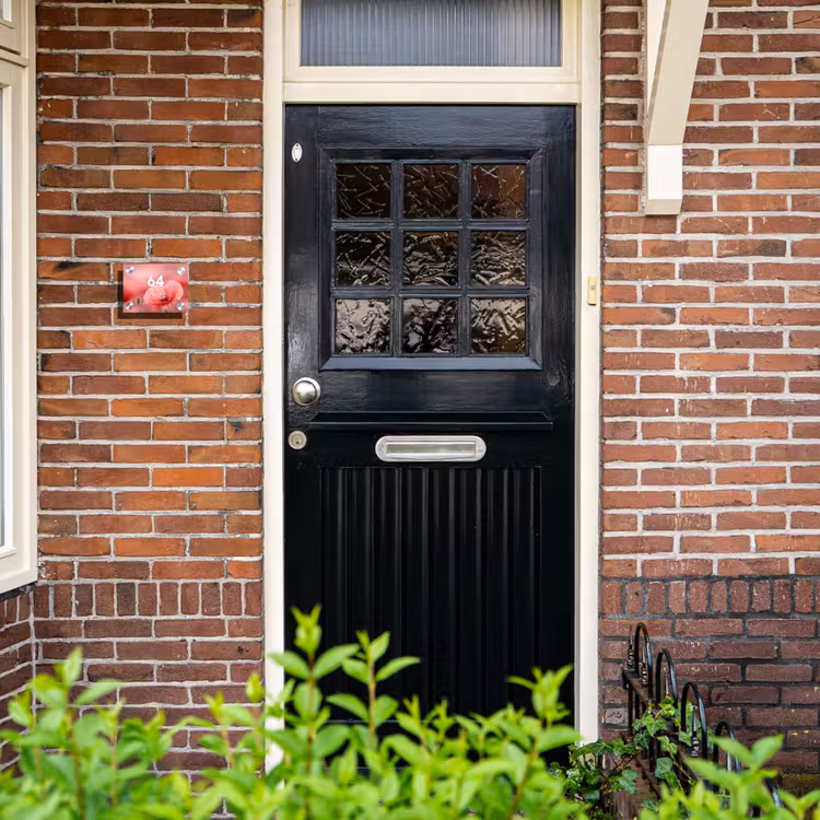 Klaproos - Modern Naambord Rechthoek middel -sfeer4-rechthoek-S