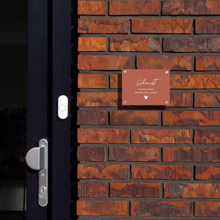 Terracotta - Sierlijk Naambord Rechthoek middel -sfeer1-rechthoek-S