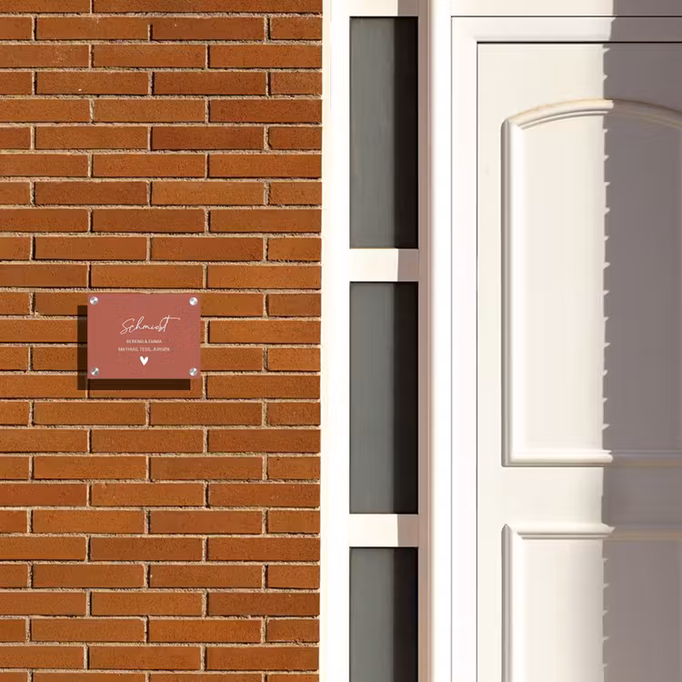 Terracotta - Sierlijk Naambord Rechthoek middel -sfeer3-rechthoek-S