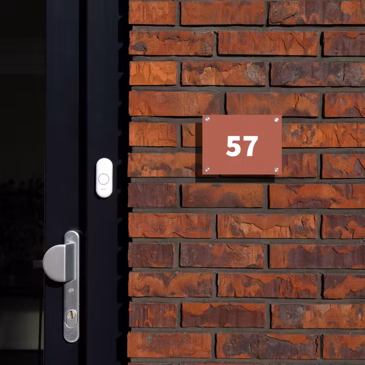 Terracotta - Traditioneel Naambord Rechthoek middel -sfeer1-rechthoek-S