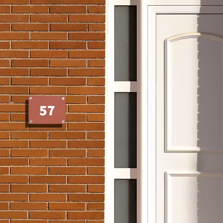 Terracotta - Traditioneel Naambord Rechthoek middel -sfeer3-rechthoek-S