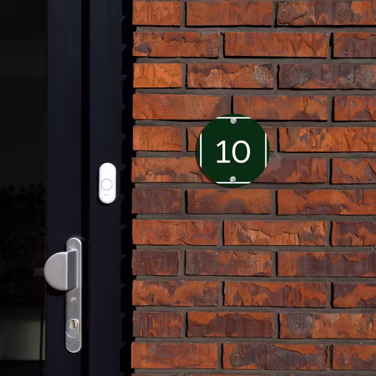 Groen - Kader - Regulier Naambord Rond klein -sfeer1-rond-XS