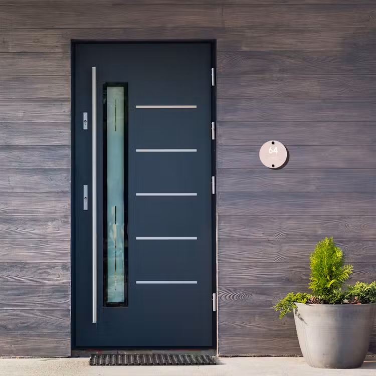 Lichtroze - Modern Naambord Rond klein -sfeer11-rond-XS