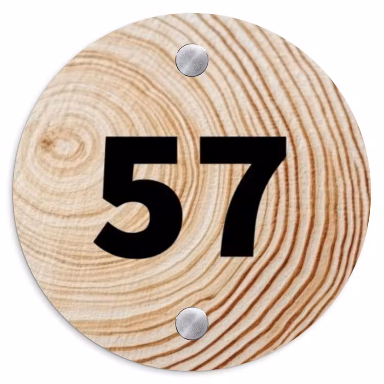 Holzmaserung - Traditionell Naambord Rond klein -3d