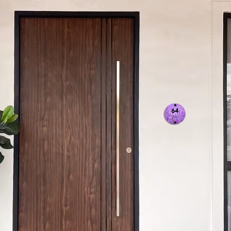 Lavendel - Modern Naambord Rond klein -sfeer10-rond-XS