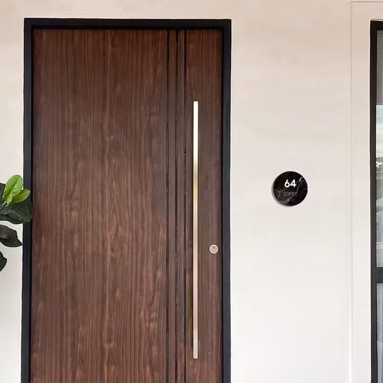 Marmer - Modern Naambord Rond klein -sfeer10-rond-XS