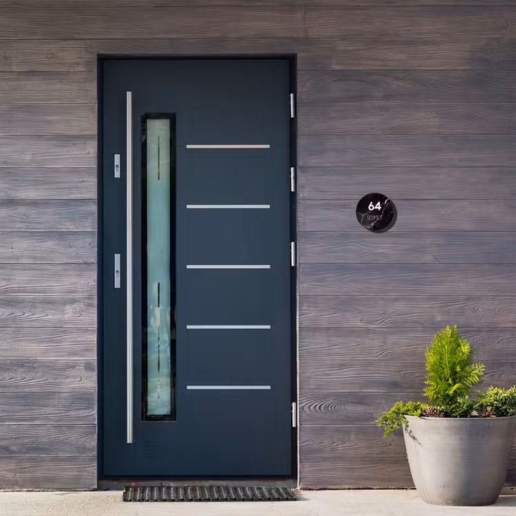 Marmer - Modern Naambord Rond klein -sfeer11-rond-XS