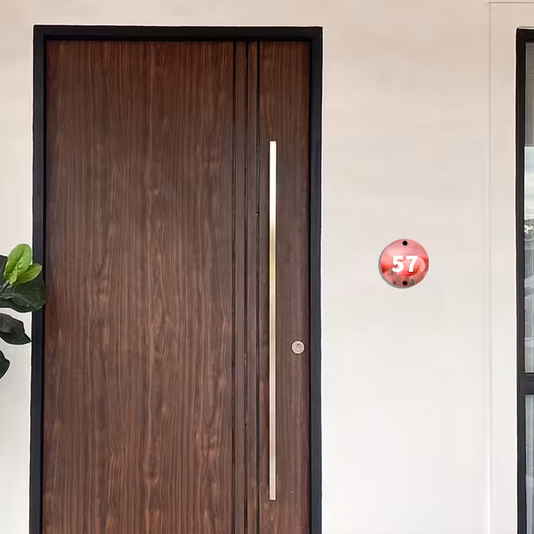 Klaproos - Traditioneel Naambord Rond klein -sfeer10-rond-XS