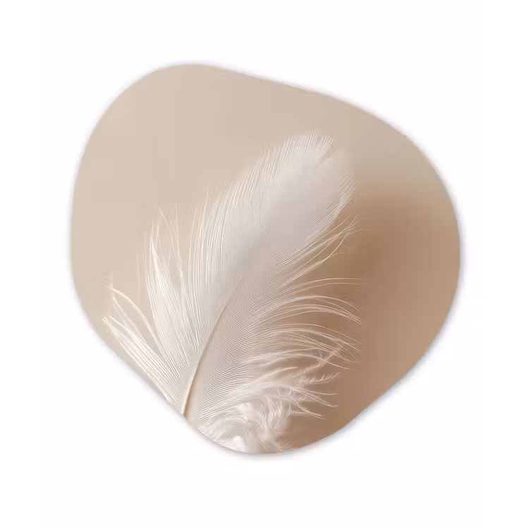 Veer - Minimalistisch - Roze Wandcirkel Organisch Aluminium middel -3d