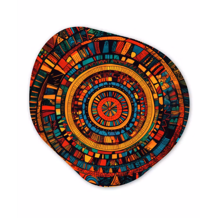 Mandala - Cirkels - Patronen Wandcirkel Organisch Plexiglas middel -3d