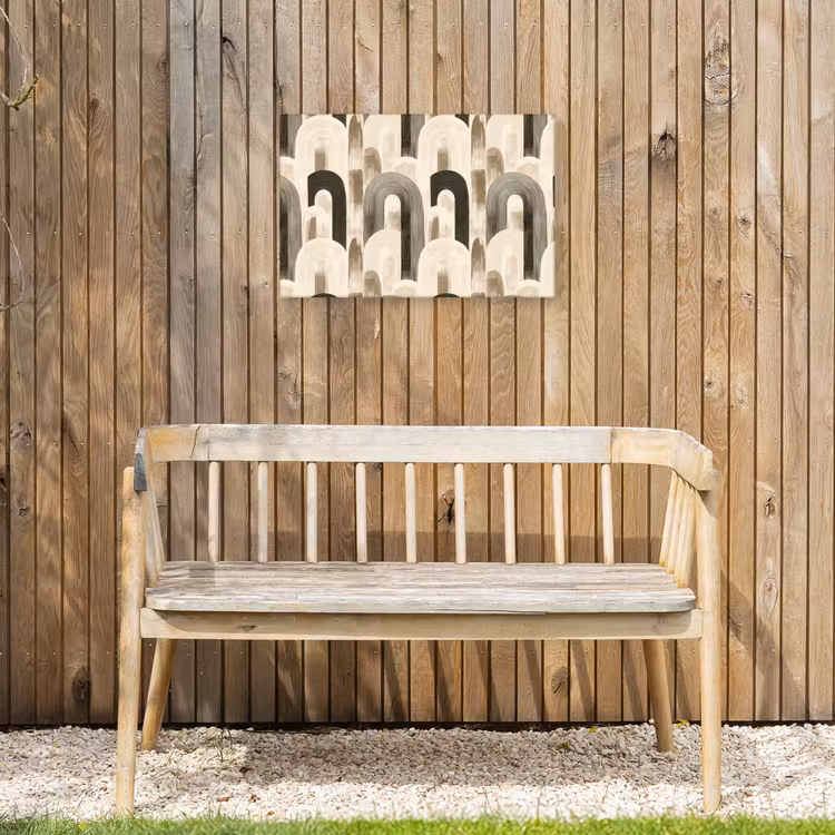 Abstract - Patroon - Bogen Tuinposter op houten frame 2 cm dik klein 845 -sfeer4