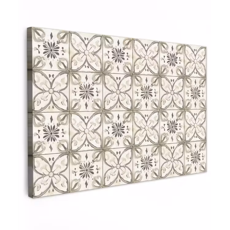 Antiek - Tegel - Beige Tuinposter op houten frame 2 cm dik klein 845 -3d