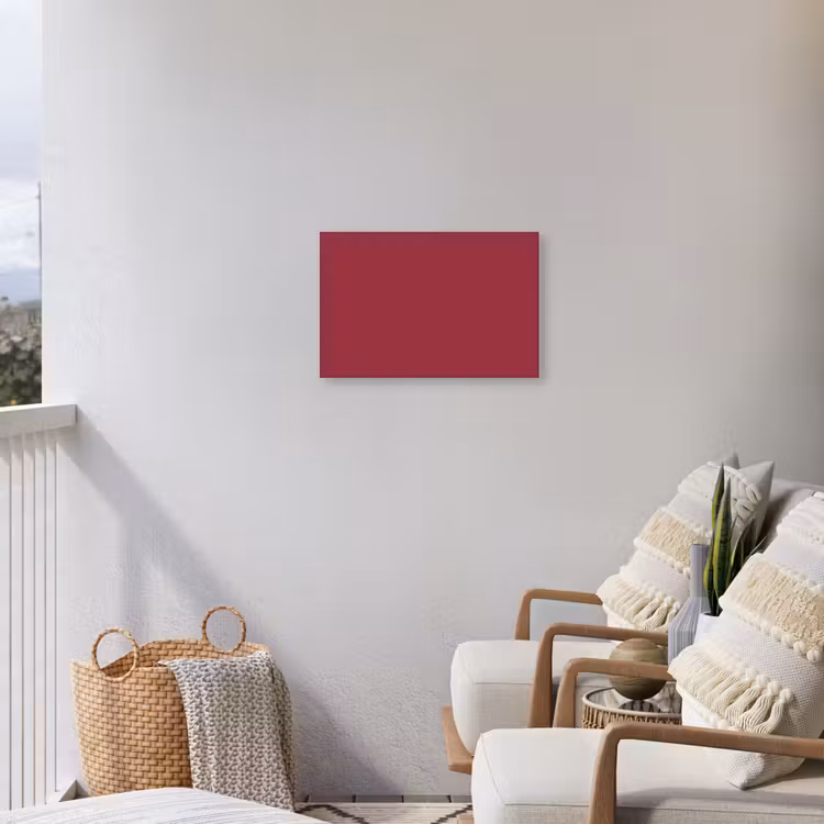 Antique - Ruby - Rood Tuinposter op houten frame 2 cm dik klein 845 -sfeer1