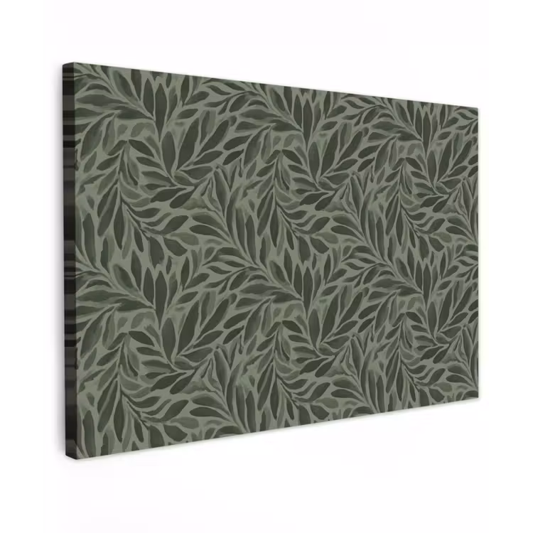 Bladeren - Organisch - Groen Tuinposter op houten frame 2 cm dik klein 845 -3d