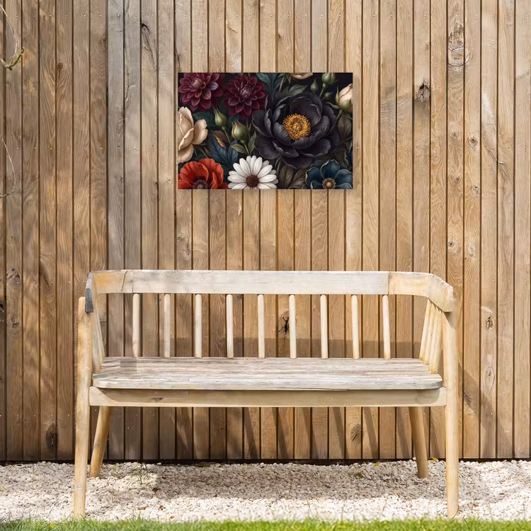 Bloemen - Boeket - Natuur - Klassiek - Weelderig Tuinposter op houten frame 2 cm dik klein -sfeer4