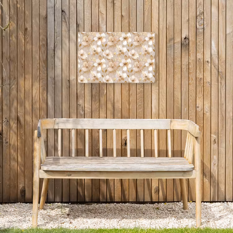 Bloemen - artistiek - Goud Tuinposter op houten frame 2 cm dik klein 845 -sfeer4