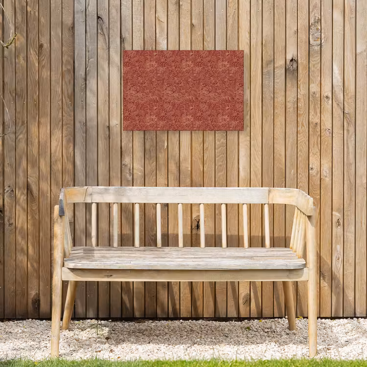 Bloemen - Motief - Rood Tuinposter op houten frame 2 cm dik klein 845 -sfeer4