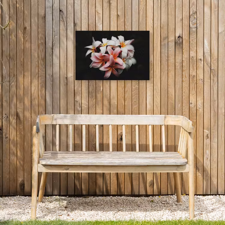 Bloemen - Roze - Zwart - Flora - Botanisch Tuinposter op houten frame 2 cm dik klein -sfeer4