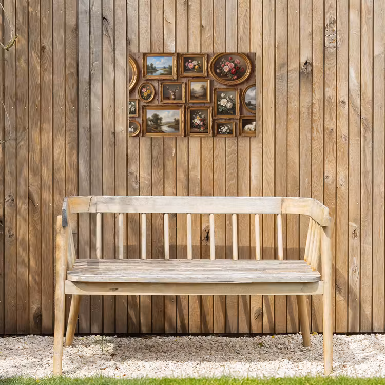 Bloemen - Rozen - Klassiek - Vaas - Kleurrijk Tuinposter op houten frame 2 cm dik klein -sfeer4