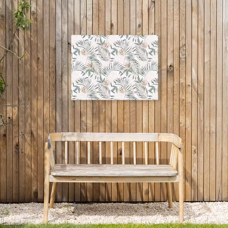 Boho - Jungle - Bloemen - Bladeren Tuinposter op houten frame 2 cm dik klein -sfeer4