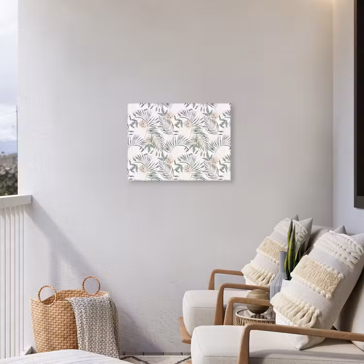 Boho - Jungle - Bloemen - Bladeren Tuinposter op houten frame 2 cm dik klein -sfeer1